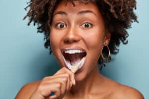Dental,Care,,Beauty,And,Happiness,Concept.,Positive,Afro,American,Teen