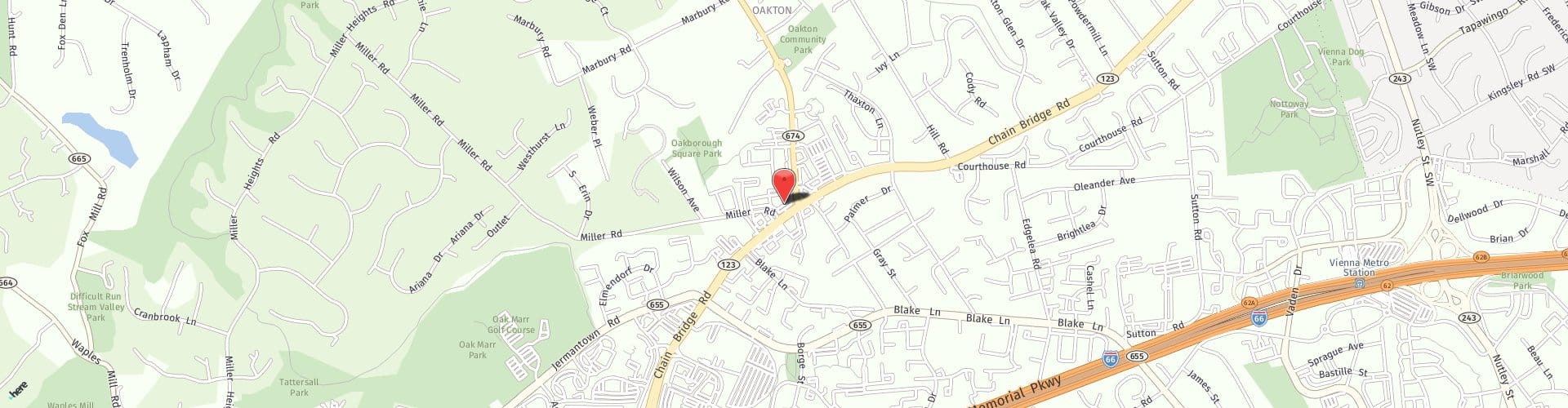 Location Map: 2946 Chain Bridge Road Oakton, VA 22124